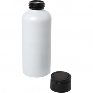 Logo trade promotional items image of: Trinity 600 ml RCS certified recycled aluminium water bottle with RPET lid
