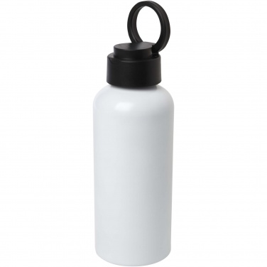 Logo trade promotional items image of: Trinity 600 ml RCS certified recycled aluminium water bottle with RPET lid