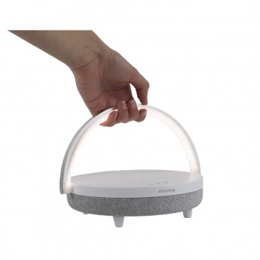 Logotrade promotional giveaways photo of: Prixton 4-in-1 10W Bluetooth® speaker with LED light and wireless charging base
