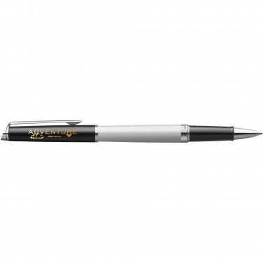 Logo trade promotional gifts image of: Hemisphere colour blocking rollerball pen with palladium trim