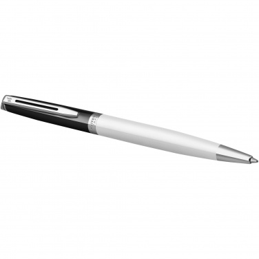 Logo trade promotional gifts picture of: Hemisphere colour blocking ballpoint pen with palladium trim