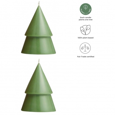 Logotrade promotional product picture of: Originalhome Xmas tree candle set of 2 - M