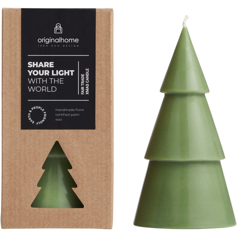 Logo trade promotional items picture of: Originalhome Xmas tree candle - L