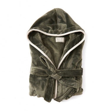 Logotrade promotional item picture of: VINGA Louis luxury plush GRS RPET robe size S-M