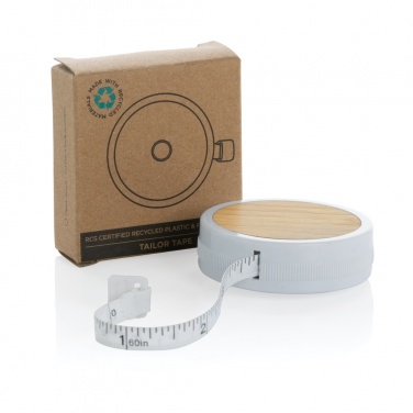Logotrade corporate gift picture of: RCS recycled plastic & bamboo tailor tape
