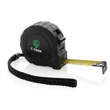 Logo trade promotional giveaways image of: RCS recycled plastic 3M/16 mm tape with stop button