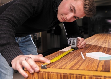 Logotrade corporate gift image of: Measuring tape with carabiner