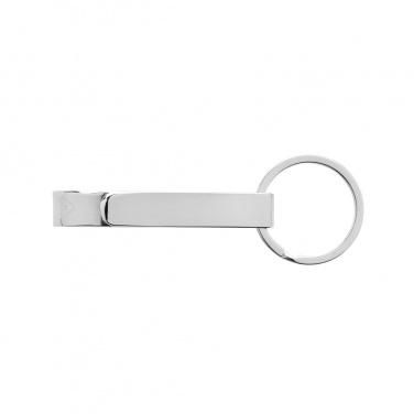 Logo trade promotional items image of: RCS recycled zinc alloy bottle opener keychain