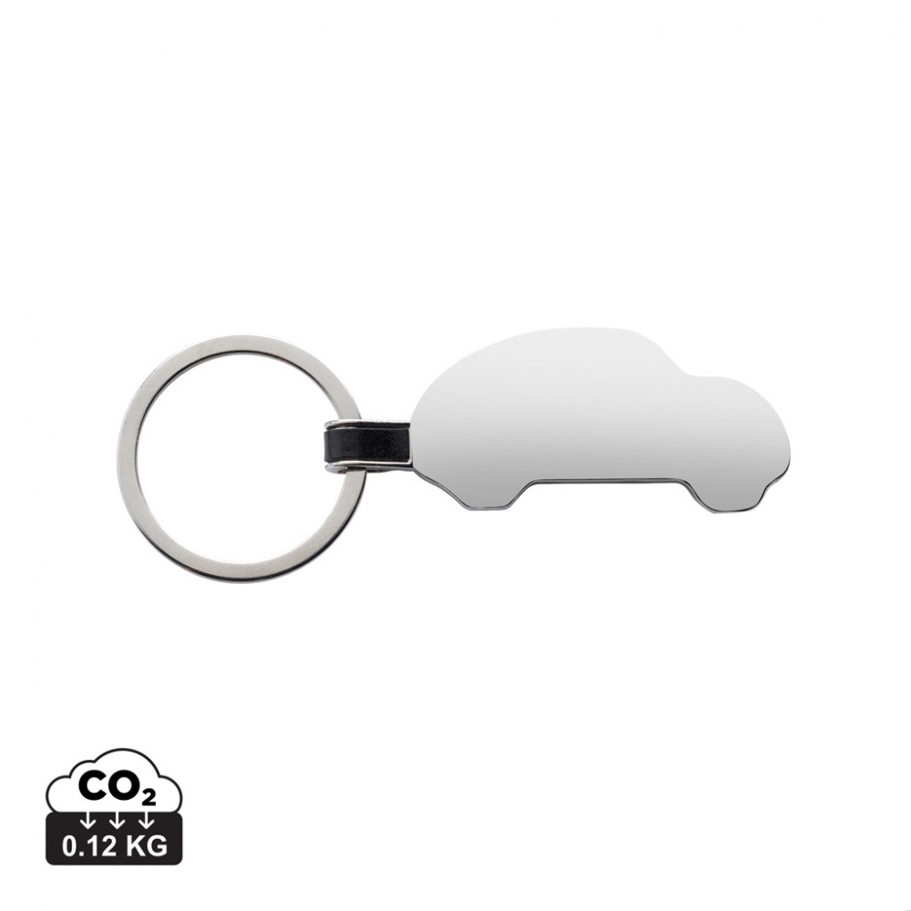 Logotrade promotional product image of: RCS recycled zinc alloy car keyring