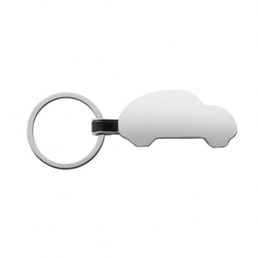 Logo trade promotional gifts image of: RCS recycled zinc alloy car keyring