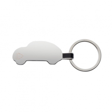 Logotrade promotional product image of: RCS recycled zinc alloy car keyring