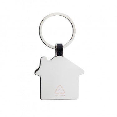 Logo trade promotional products image of: RCS recycled zinc alloy house keyring