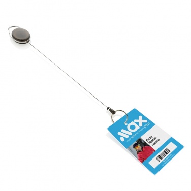 Logotrade promotional giveaway image of: RCS recycled ABS roller clip keychain