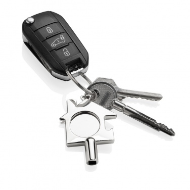 Logotrade promotional product picture of: RCS recycled zinc alloy 3 in 1 keychain