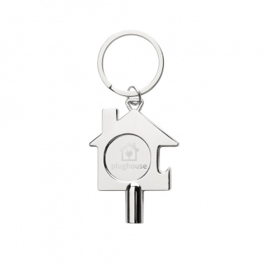 Logo trade promotional item photo of: RCS recycled zinc alloy 3 in 1 keychain