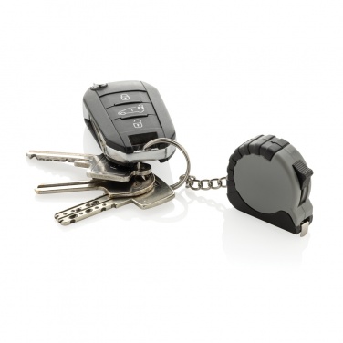 Logotrade promotional gifts photo of: MeasureMate RCS reycled ABS 1 meter tape keychain