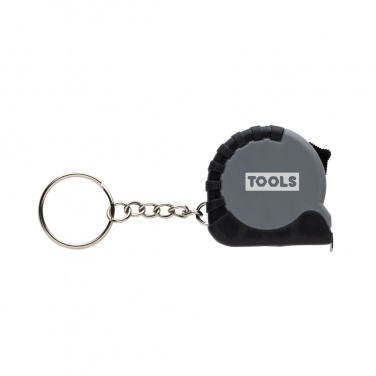 Logo trade corporate gifts image of: MeasureMate RCS reycled ABS 1 meter tape keychain