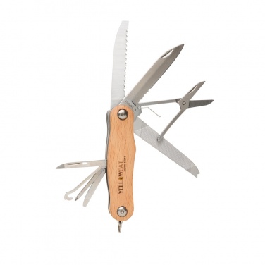 Logo trade promotional items image of: Wood pocket knife