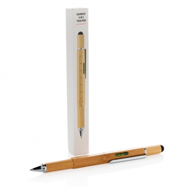 Logotrade promotional items photo of: Bamboo 5-in-1 toolpen