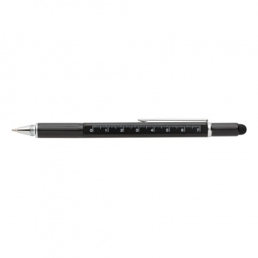 Logo trade advertising products picture of: 5-in-1 aluminium toolpen