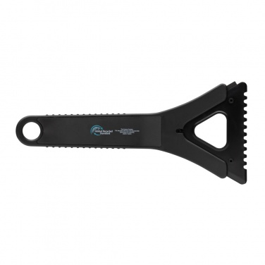 Logo trade promotional gift photo of: Polard RCS certified recycled plastic 3-in-1 ice scraper