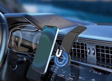 Logo trade promotional items image of: DriveGrip RCS recycled plastic universal magnetic car holder