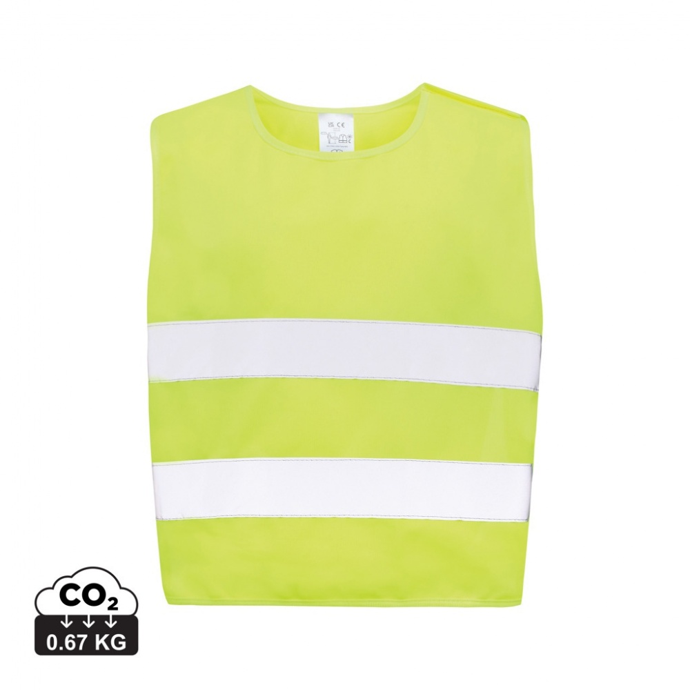 Logotrade promotional item image of: GRS recycled PET high-visibility safety vest 3-6 years