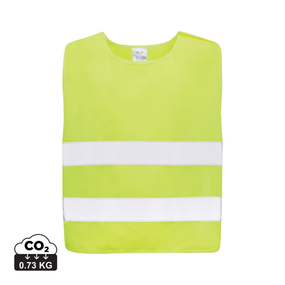 Logo trade promotional giveaway photo of: GRS recycled PET high-visibility safety vest 7-12 years