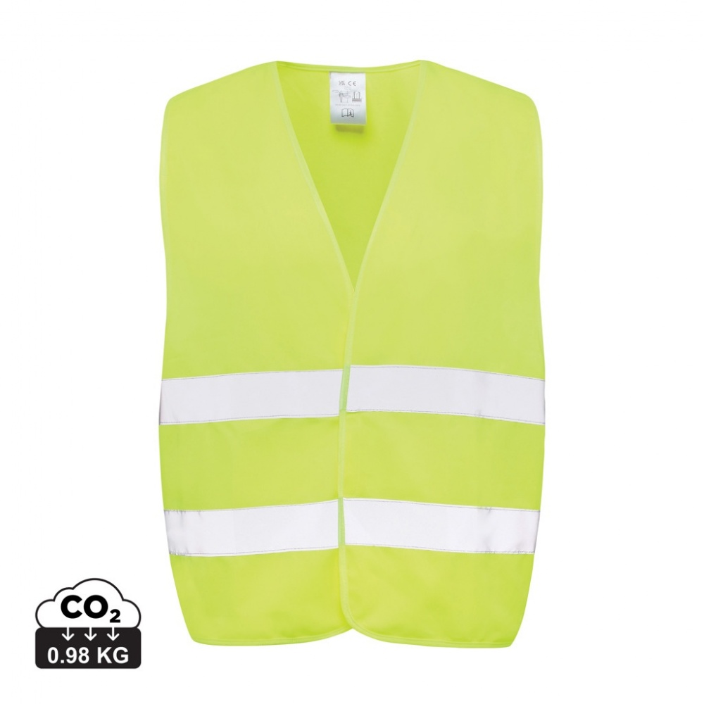 Logo trade corporate gifts picture of: GRS recycled PET high-visibility safety vest
