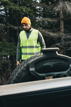 Logo trade corporate gifts image of: GRS recycled PET high-visibility safety vest