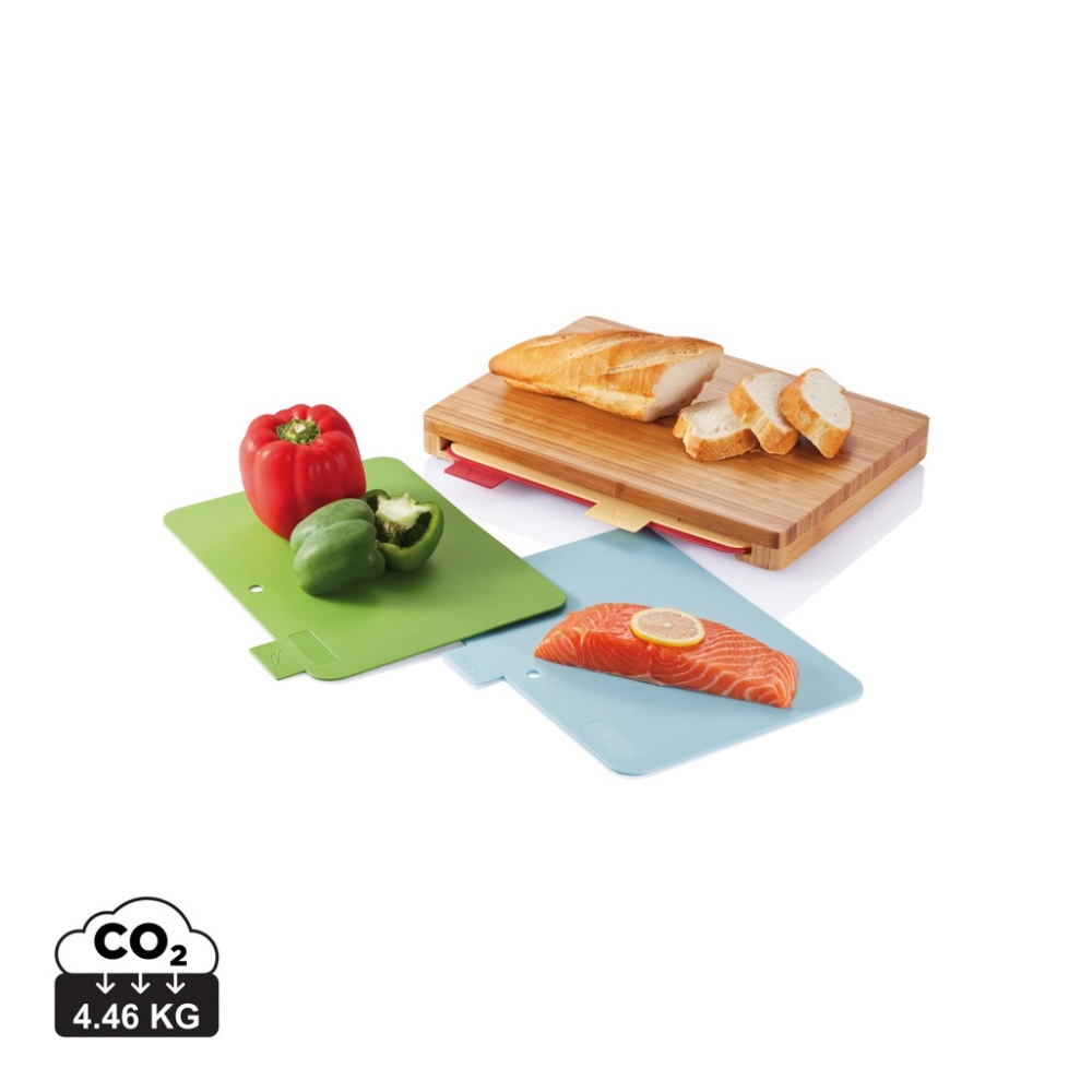 Logotrade corporate gifts photo of: Cutting board with 4pcs hygienic boards