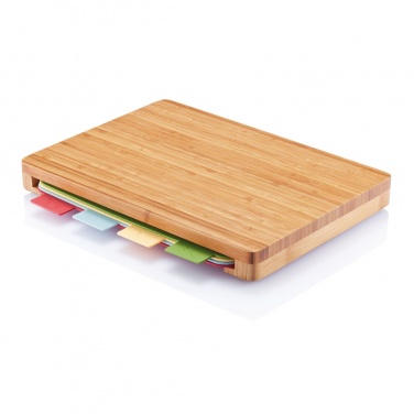 Logotrade promotional gift picture of: Cutting board with 4pcs hygienic boards