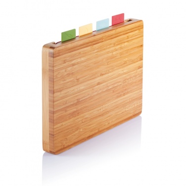 Logo trade business gifts image of: Cutting board with 4pcs hygienic boards