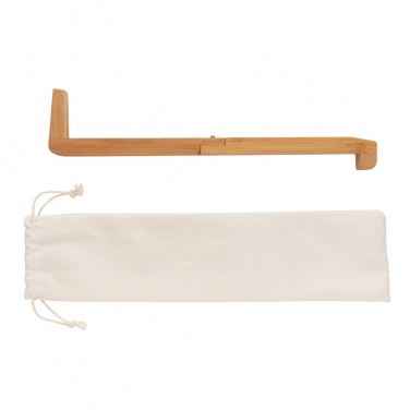 Logo trade promotional product photo of: Bamboo portable laptop stand