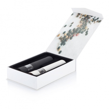 Logo trade promotional giveaways image of: Electric pepper and salt mill set