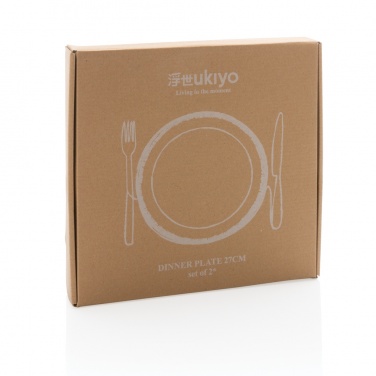 Logotrade promotional merchandise image of: Ukiyo dinner plate set of 2