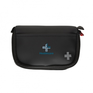 Logo trade promotional product photo of: RCS recycled nubuck PU pouch first aid set mailable