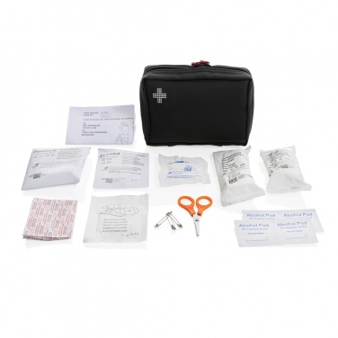 Logotrade promotional merchandise image of: RCS recycled nubuck PU pouch  first aid set