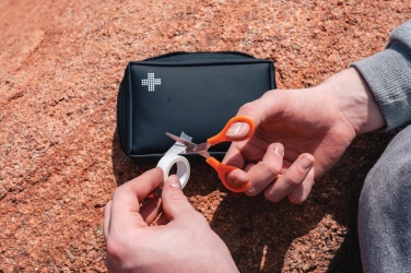 Logotrade corporate gift image of: RCS recycled nubuck PU pouch  first aid set