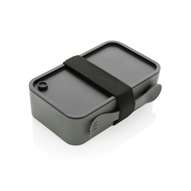 Logo trade corporate gift photo of: GRS recycled PP lunch box with spork