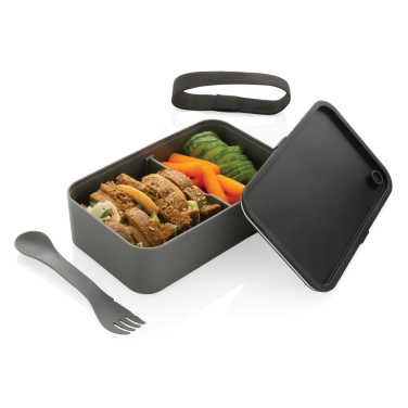 Logotrade promotional giveaway picture of: GRS recycled PP lunch box with spork