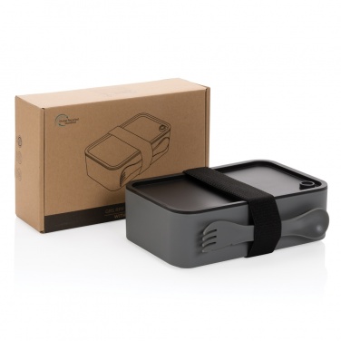 Logotrade promotional product picture of: GRS recycled PP lunch box with spork