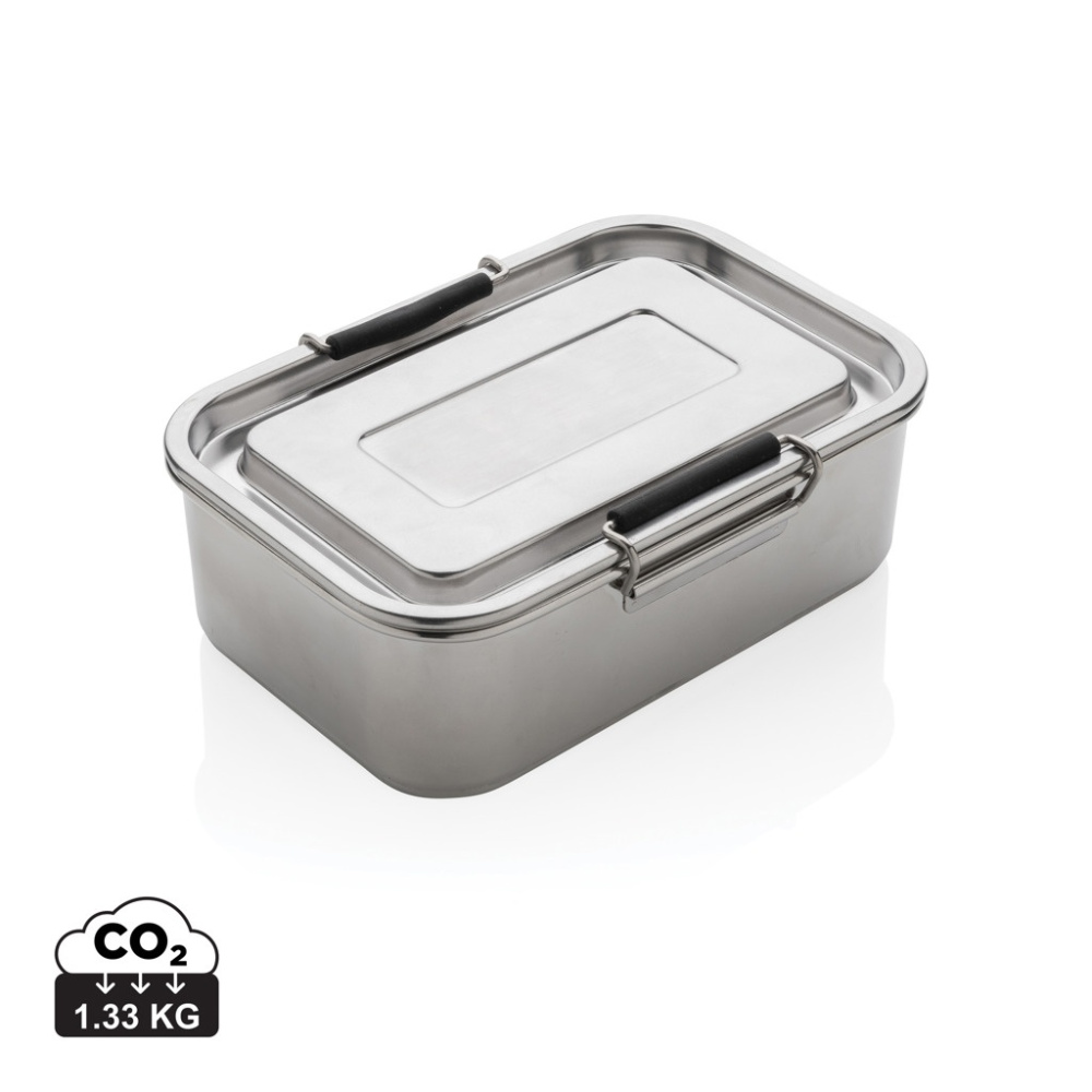 Logotrade corporate gift image of: RCS Recycled stainless steel leakproof lunch box