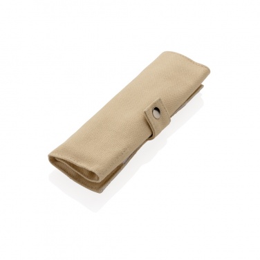 Logo trade promotional gifts image of: Reusable bamboo travel cutlery set