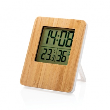 Logotrade promotional item picture of: Bamboo weather station
