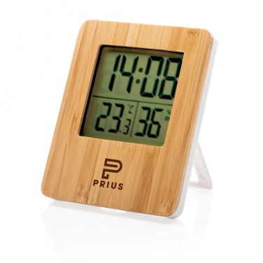Logotrade promotional merchandise picture of: Bamboo weather station