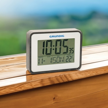 Logo trade promotional merchandise image of: Grundig weatherstation alarm and calendar