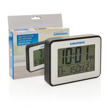 Logo trade advertising product photo of: Grundig weatherstation alarm and calendar