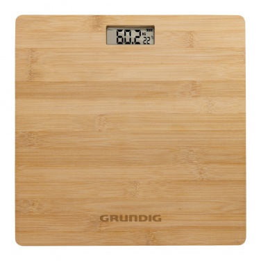 Logo trade corporate gifts picture of: Grundig Bamboo Digital Body Scale