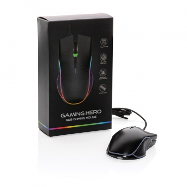 Logo trade business gifts image of: RGB gaming mouse